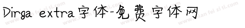 Dirga extra字体字体转换